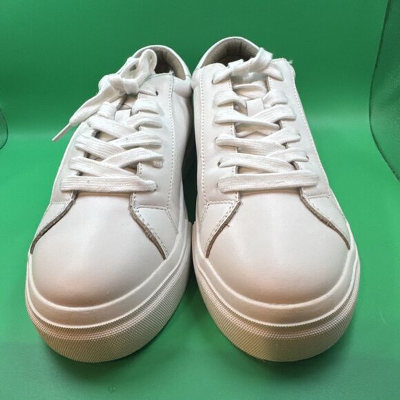 Blondo Womens Venna Leather Waterproof Sneakers Size 8 White NWOB$160 - Picture 2 of 8